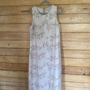 Vintage market shift dress. Linen blend. Size 10